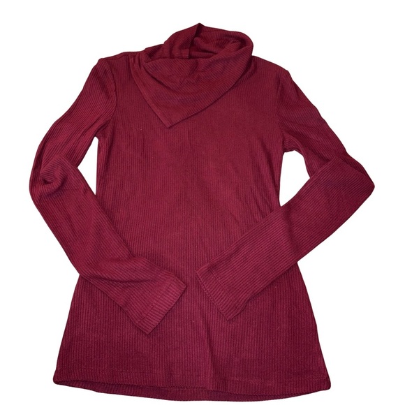 Premise Red Cowl Neck Lightweight Sweater NWT - Picture 1 of 5